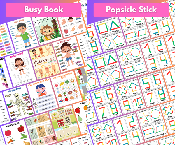 12,000+ e-Learning Bundle | Worksheet Prasekolah & Kanak-Kanak | Digital PDF - Image 6