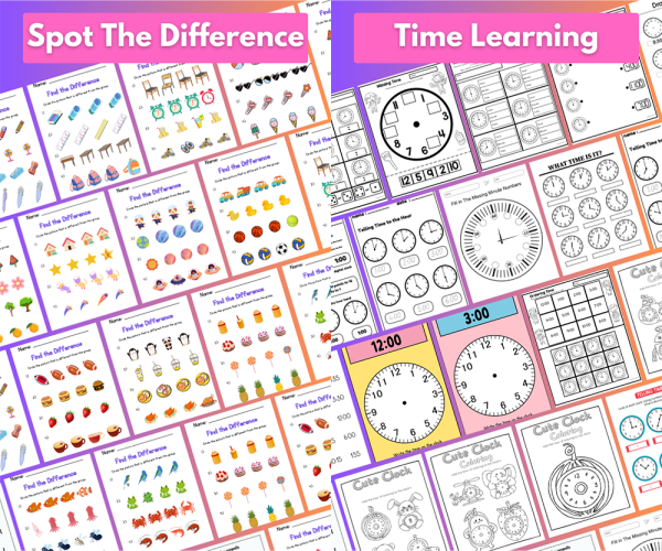 12,000+ e-Learning Bundle | Worksheet Prasekolah & Kanak-Kanak | Digital PDF - Image 5